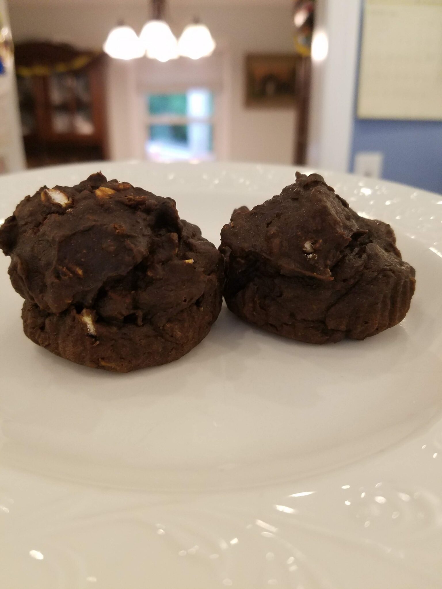 Healthy GlutenFree Chocolate Blender Muffins with Spinach and Zucchini