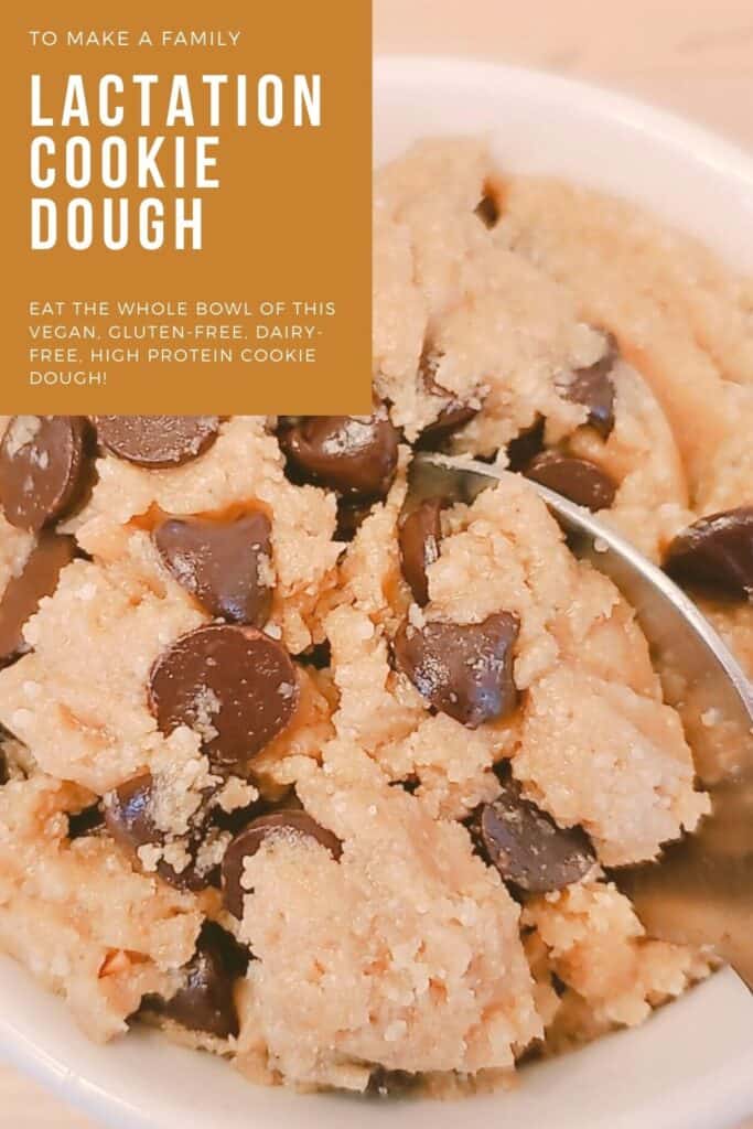 Delicious lactation chickpea cookie dough- high protein snack food for nursing! gluten free and vegan