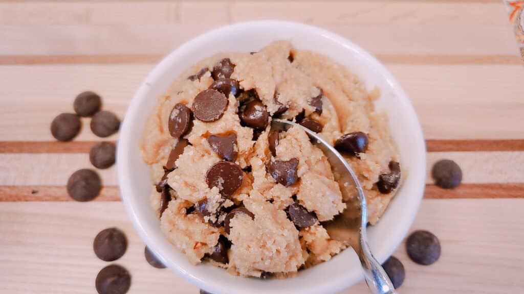 The best chickpea cookie dough ever, high protein, lactation cookie