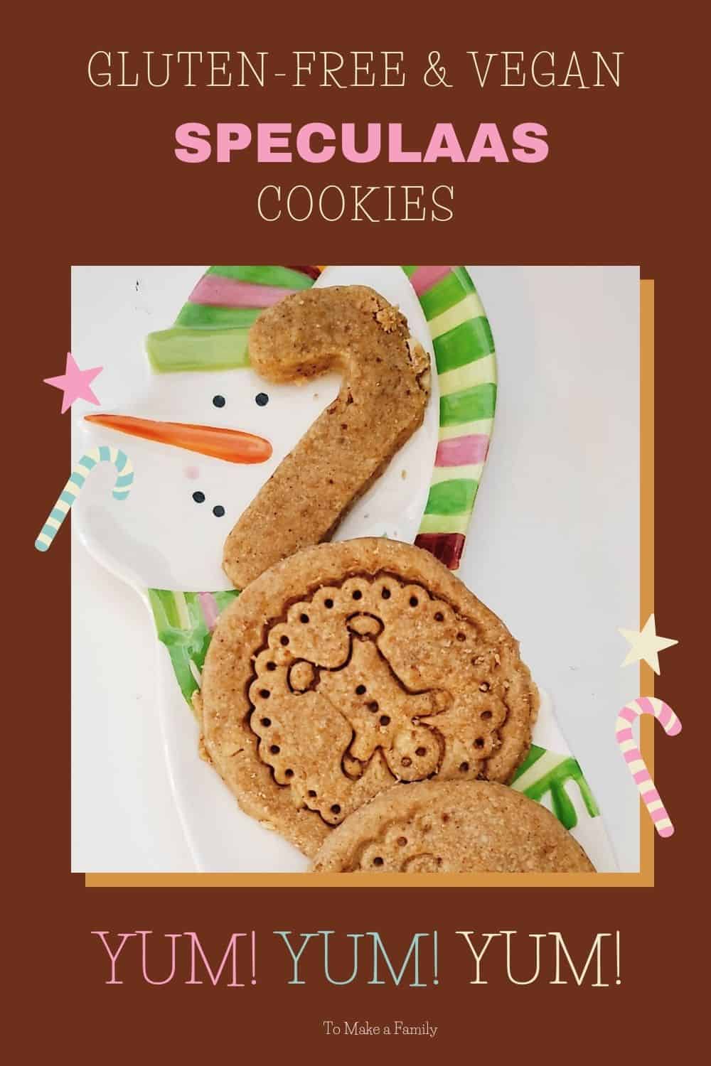 Vegan Speculaas Cookies {DairyFree + GlutenFree + Refined Sugar Free